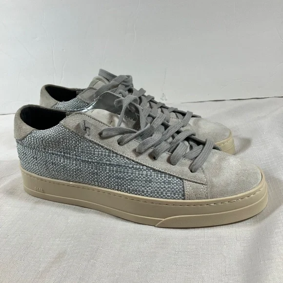 NWOT P448 Jack Suede & Woven Textured Sneakers, Women's Size 38 (US Size 8) - Picture 13 of 14